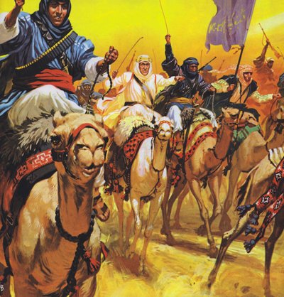 Arabistanlı Lawrence (renkli lito) by Angus McBride