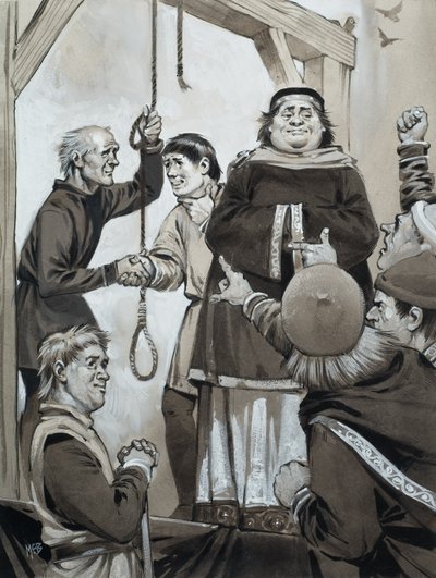 Ortaçağ Adaleti (kağıt üzerine guaj) by Angus McBride