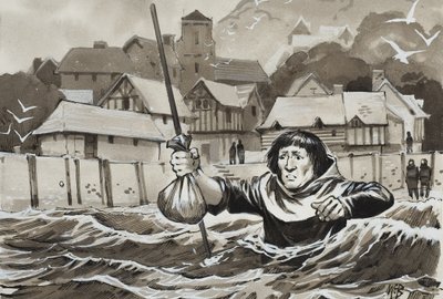 Peter de Sibley (kağıt üzerine guaj) by Angus McBride