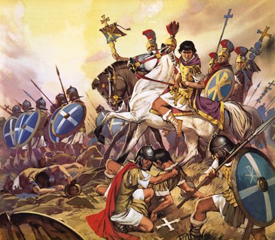 İmparator Konstantin savaşta by Angus McBride
