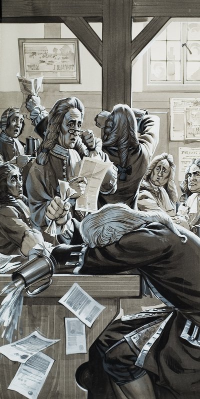 Güney Denizi Balonu (kağıt üzerine guaj) by Angus McBride