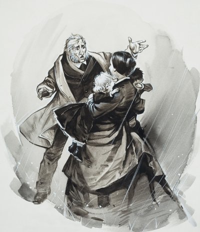 "Diğerleri nerede" (kağıt üzerine guaj) by Angus McBride