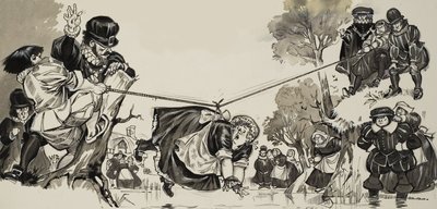 Cadı Avı (kağıt üzerine guaj) by Angus McBride