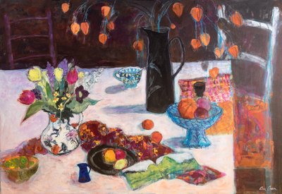 Çin Fenerli Mutfak Natürmort, 2019 (Akrilik) by Ann Oram