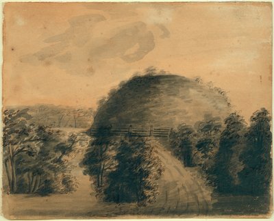Anna Maria Von Phul tarafından Büyük Höyük çizimi by Anna Maria von Phul