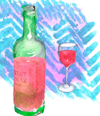 Kırmızı şarap by Anna Platts