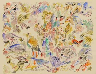 6 Swansong, 2023 (suluboya) by Anna Pugh