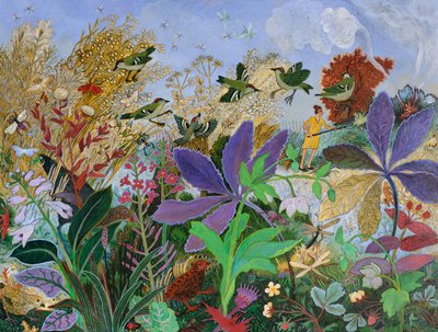 Burning Off, 2014 (akrilik) by Anna Pugh