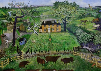 Sedir Kulübe, 2016 (akrilik) by Anna Pugh