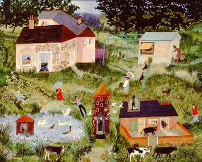 Ducking and Diving, 2006 (akrilik) by Anna Pugh