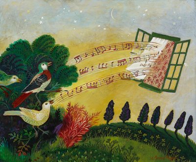Erken Çağrı, 2012 (akrilik) by Anna Pugh