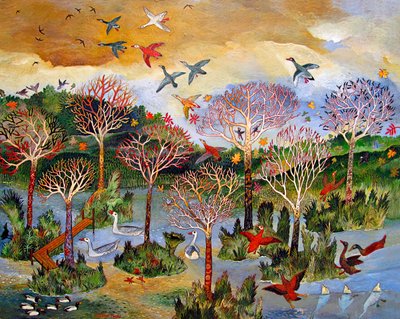 Everglade, 2013 (akrilik) by Anna Pugh