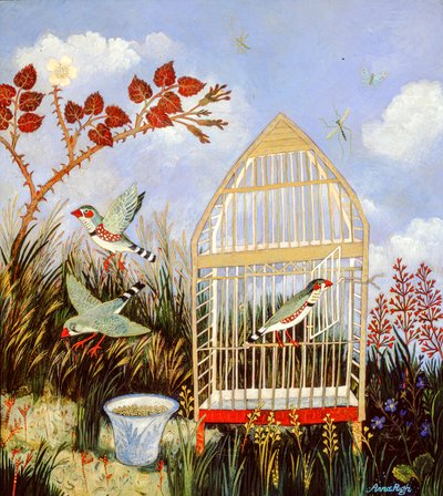 Özgürlük Kafesi, 2003 (akrilik) by Anna Pugh