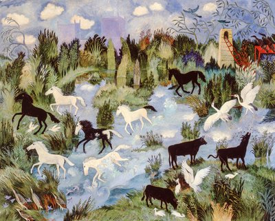 Marsh, 2003 (akrilik) by Anna Pugh