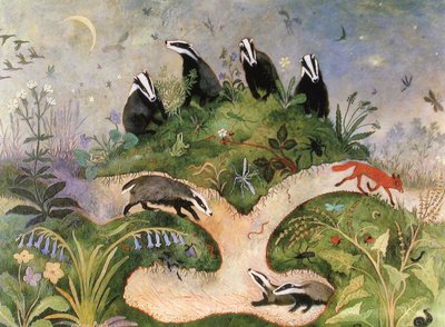 Gece Gökyüzü, 2001 (akrilik) by Anna Pugh
