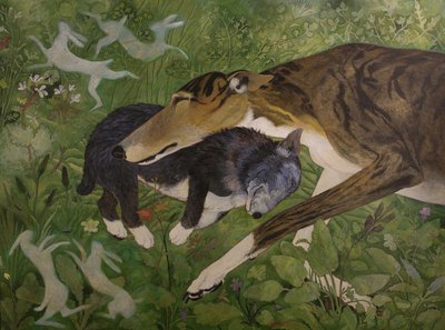 Paylaşılan Düşler, 2015 (akrilik) by Anna Pugh