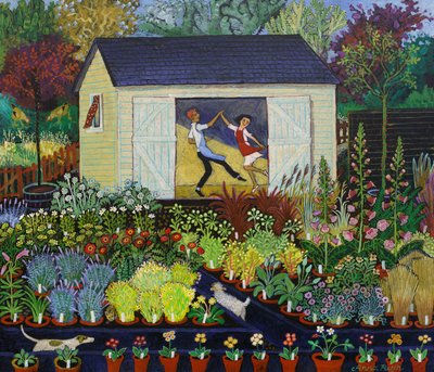 Çay Molası, 2017 (akrilik) by Anna Pugh