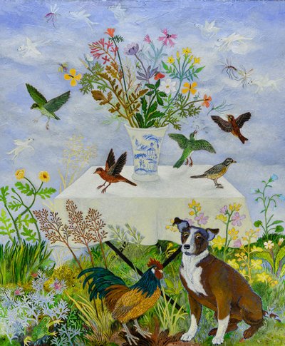 The Dear Departed, 2015 (akrilik) by Anna Pugh