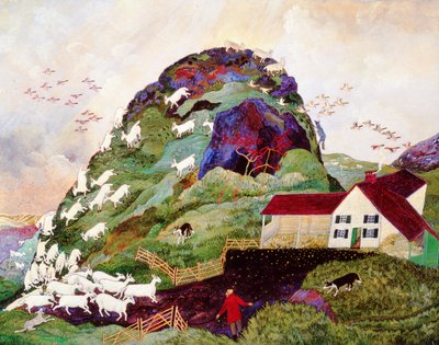 The Gathering, 2010 (akrilik) by Anna Pugh