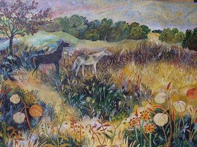 Zamanın Sisleri, 2022 (tahta üzerine akrilik) by Anna Pugh