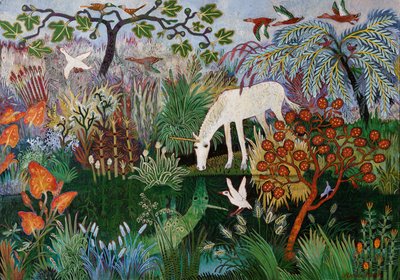 Unicorn Havuzu, 2018 (akrilik) by Anna Pugh