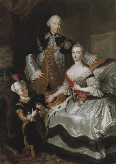 Peter III Fiodorovitch, Rusya İmparatoru ve Catherine Alexeivna (Catherine II) - Büyük Dük Pyotr Fyodorovitch ve Büyük Düşes Catherine Alekseyevna