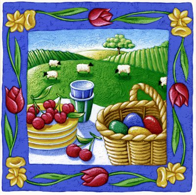 Dört mevsim, İlkbahar, 2015 (guaj) by Annalisa Morrocco