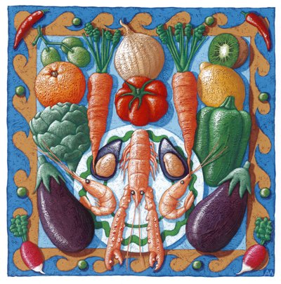 Langoustine, 2000 (guaj) by Annalisa Morrocco