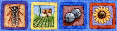 Provence (detay 1), 2015 (guaj) by Annalisa Morrocco