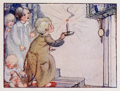 Tekerleme: Dickery, Dickery, Dock! (renkli taş) by Anne (after) Anderson