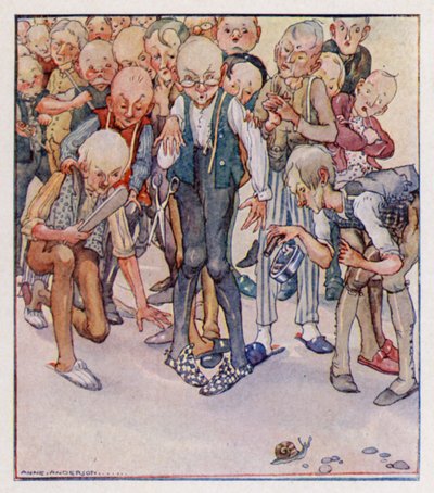 Tekerleme: Yirmi Dört Terzi Bir Salyangoz Öldürmeye Gitti (renkli taş) by Anne (after) Anderson