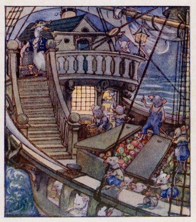 Tekerleme: Yelken Açan Bir Gemi Gördüm (renkli taş) by Anne (after) Anderson