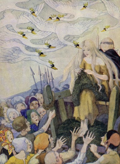Vahşi Kuğular (renkli taş) by Anne (after) Anderson