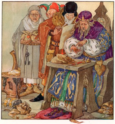 Kral sayma evindeydi, Parasını sayıyordu by Anne Anderson