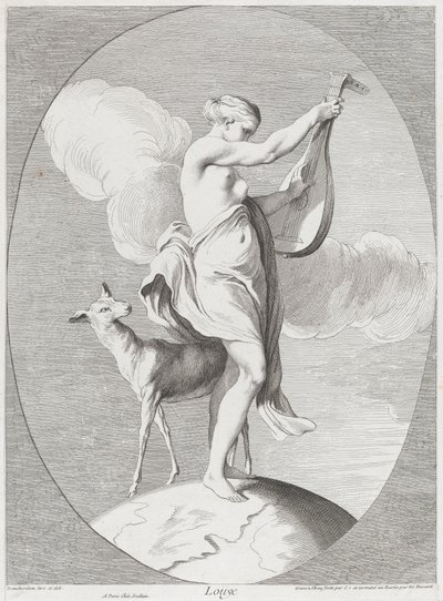 İşitme, 1730-65. Yaratıcılar: Caylus, Anne-Claude-Philippe de, Etienne Fessard. by Anne Claude Philippe de Caylus, Etienne Fessard