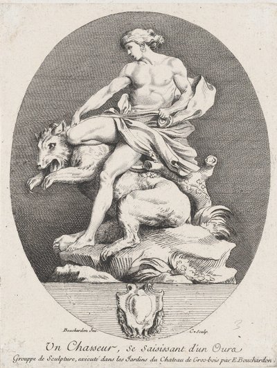 Ayı Kapan Bir Avcı, 1737 by Anne Claude Philippe de