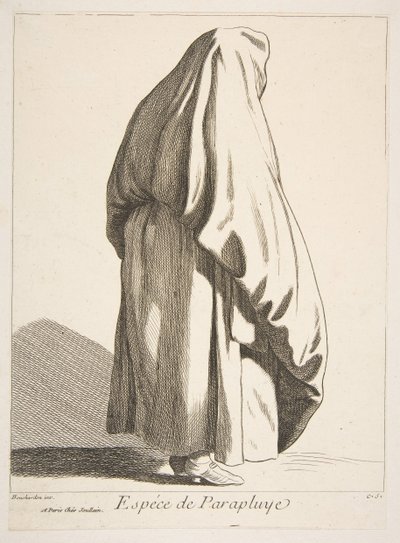 Bir Tür Şemsiye, 1746. by Anne Claude Philippe de Caylus
