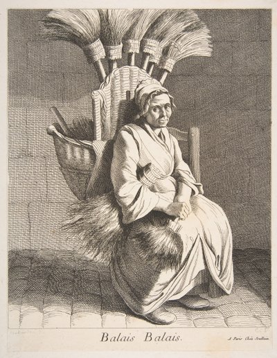 Süpürge Satıcısı, 1737. by Anne Claude Philippe de Caylus