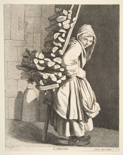 Paketlenmiş Yakacak Odun Satıcısı, 1746. by Anne Claude Philippe de Caylus