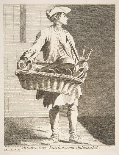 Tencere Satıcısı, 1746. by Anne Claude Philippe de Caylus