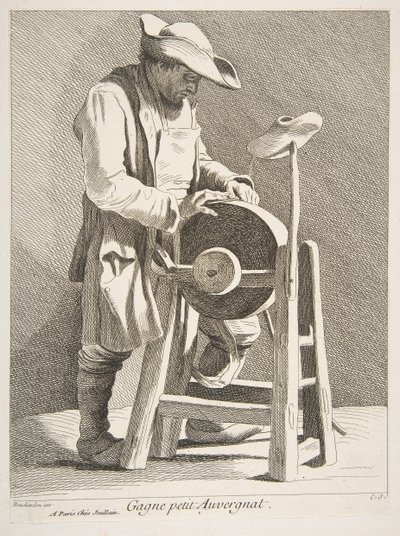 Bıçak Bileyici, 1742. by Anne Claude Philippe de Caylus