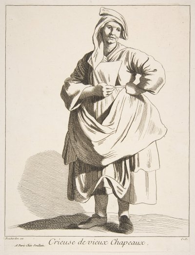 Eski Şapka Satıcısı, 1742. by Anne Claude Philippe de Caylus