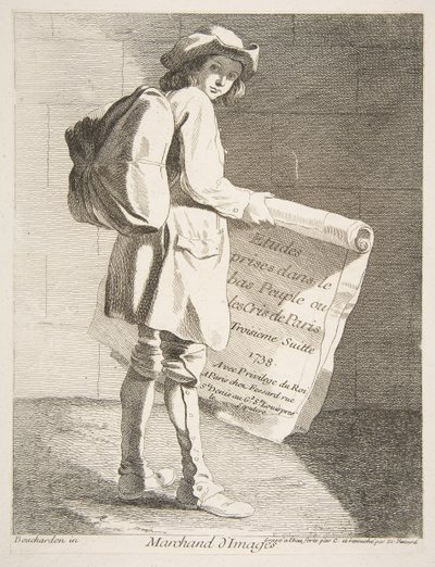 Resim Satıcısı, 1738. by Anne Claude Philippe de Caylus