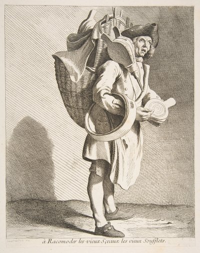 Conta ve Körük Tamircisi, 1738. by Anne Claude Philippe de Caylus
