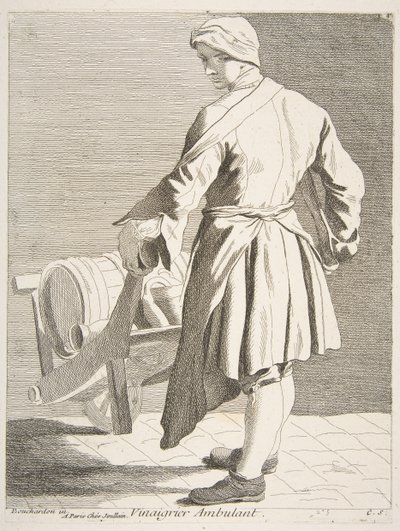 Gezici Sirke Satıcısı, 1738. by Anne Claude Philippe de Caylus
