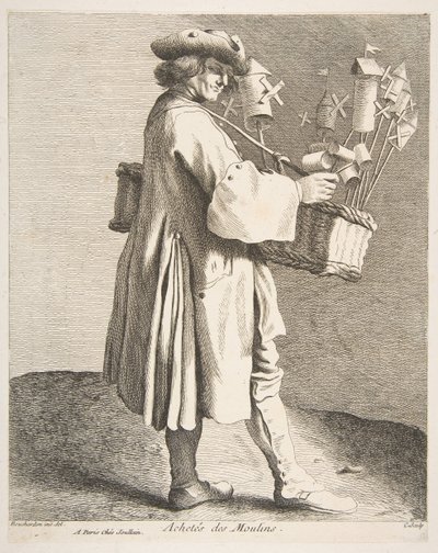 Seyyar satıcı, 1742. by Anne Claude Philippe de Caylus