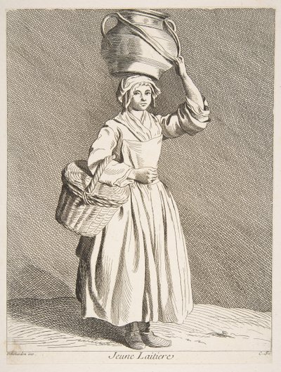Genç Sütçü Kız, 1737. by Anne Claude Philippe de Caylus