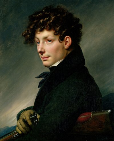 Genç Bir Adamın Avcı Olarak Portresi, 1811 by Anne Louis Girodet de Roucy Trioson
