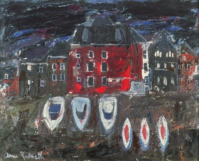 Tersane, Amsterdam (gemide petrol) by Anne Redpath