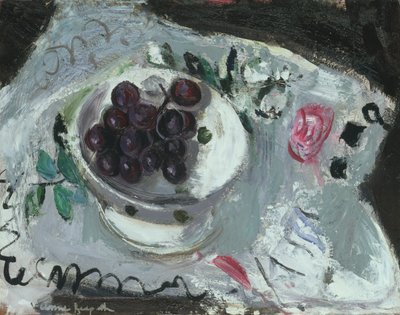 Üzüm Tabağı, 1957 dolayları (gemide yağ) by Anne Redpath